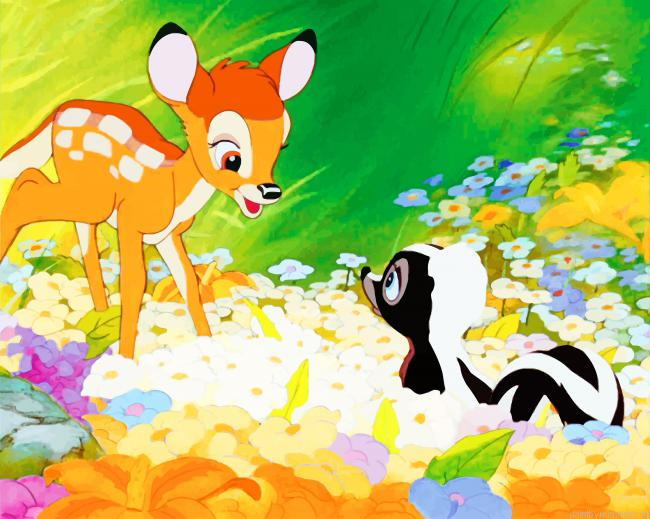Bambi Disney Cartoons Painting By Numberss.png