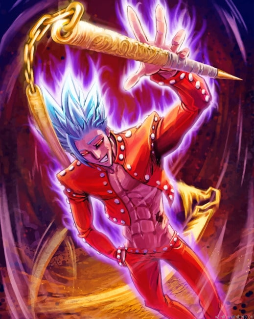 Ban Anime Character Painting By Numbers.png