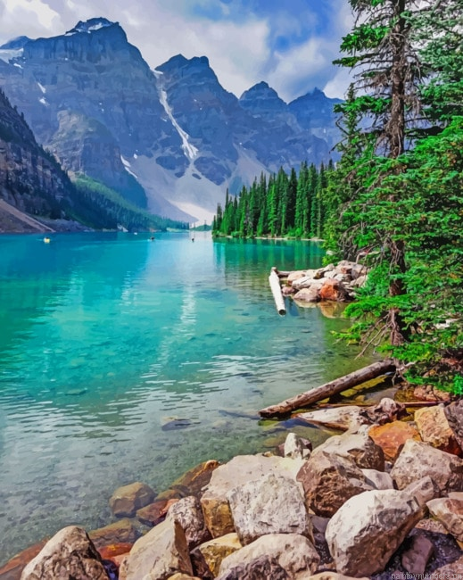 Banff National Park Canada Landscapes Painting By Numberss.png