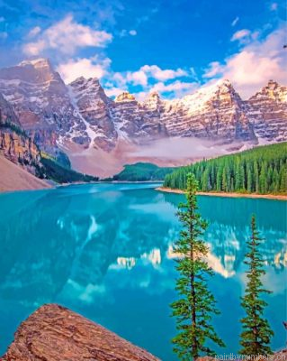 Banff National Park Lake Painting By Numbers.png