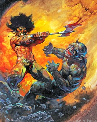 Barbarian Iii Frank Frazetta Painting By Numbers.png