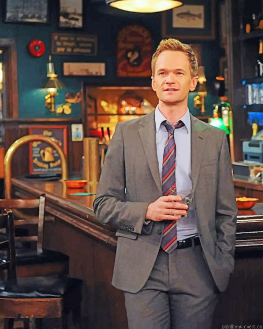Barney Stinson How I Met Your Mother Actors Painting By Numberss.png