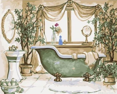 Bathtub Bathroom Painting By Numbers.png