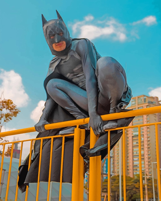 Batman Cosplay Heroes Painting By Numberss.png