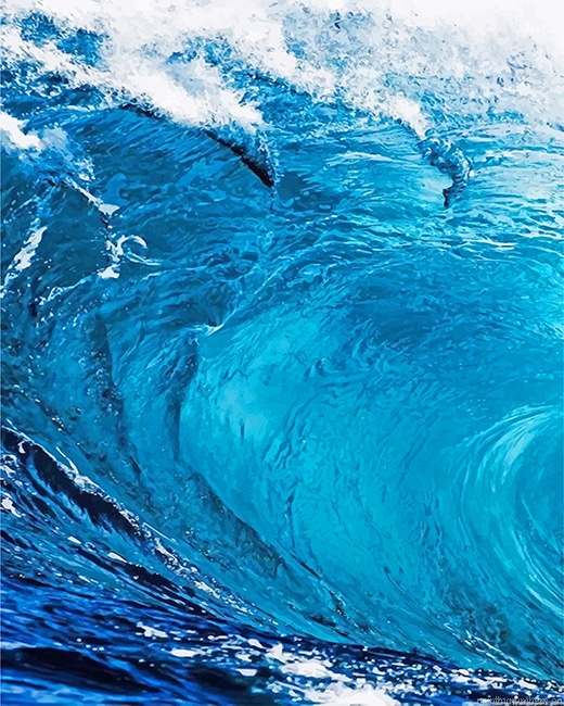 Beach Waves Seascapes Painting By Numbers.png