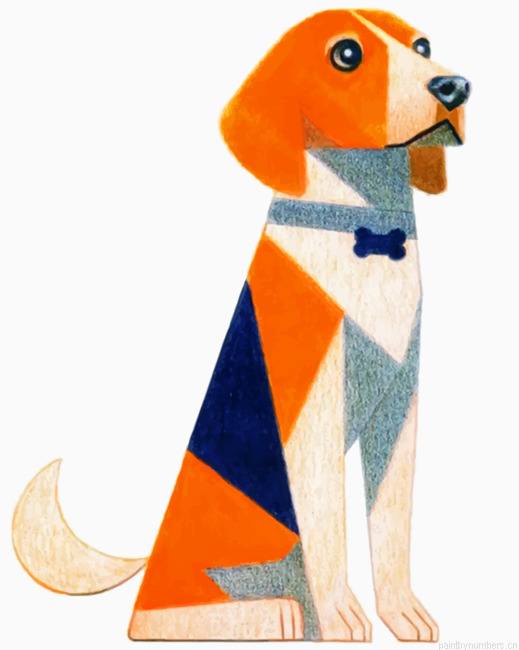Beagle Dog Illustration Painting By Numberss.png