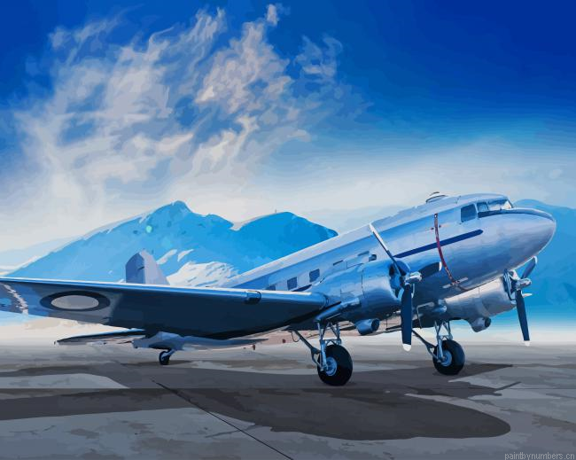 Beautiful Airplane Painting By Numbers.png