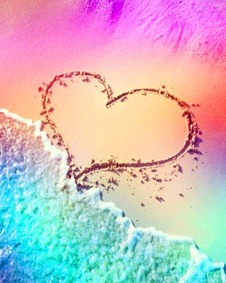 Beautiful Heart In The Beach Painting By Numbers.png