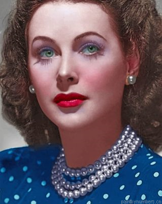 Beautiful Hedy Lamarr Painting By Numbers.png
