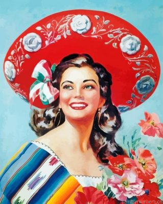 Beautiful Mexican Woman Painting By Numbers.png