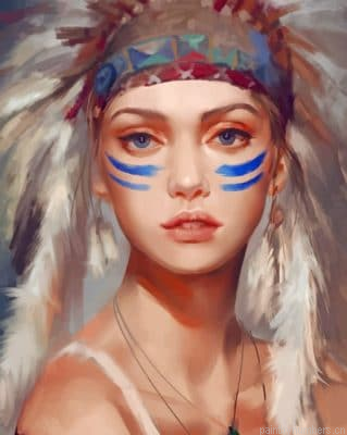 Beautiful Native American Painting By Numberss.png