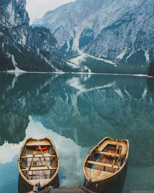 Beautiful Boats In The River New Painting By Numberss.png