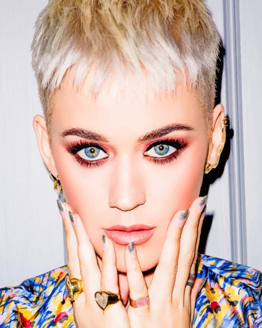 Beautiful Katy Perry Singers Painting By Numberss.png