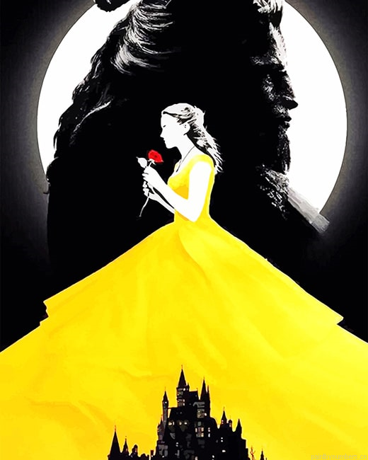 Beauty And The Beast Animation Painting By Numbers.png