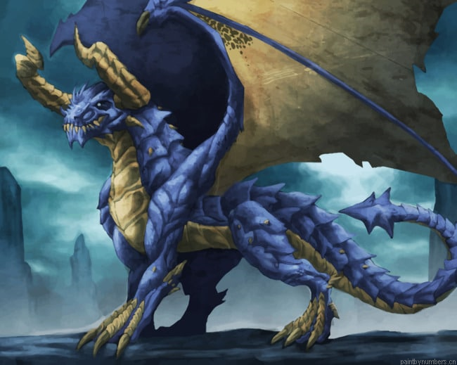 Behemoth Blue Dragon Painting By Numberss.png