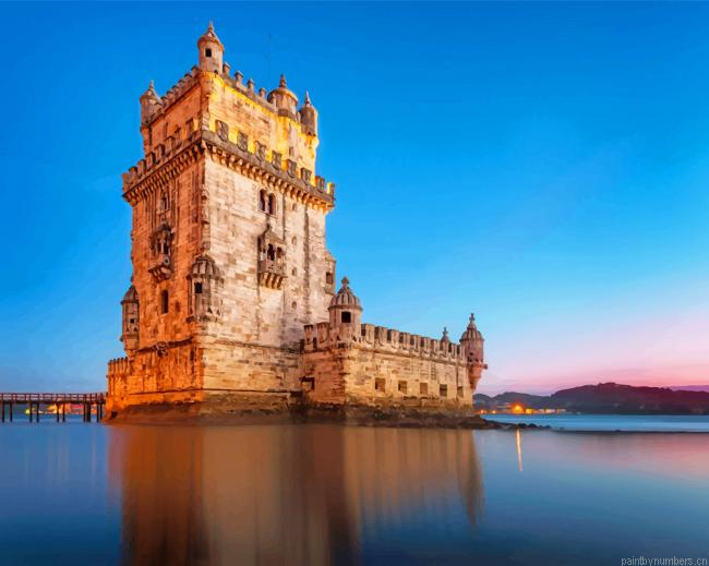 Belem Tower Lisbon Portugal Painting By Numbers.png