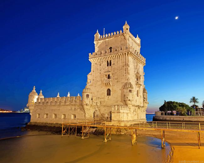 Belem Tower Portugal Buildings Painting By Numbers.png