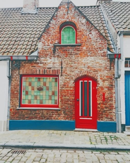 Belgiums Houses Architecture Painting By Numbers.png
