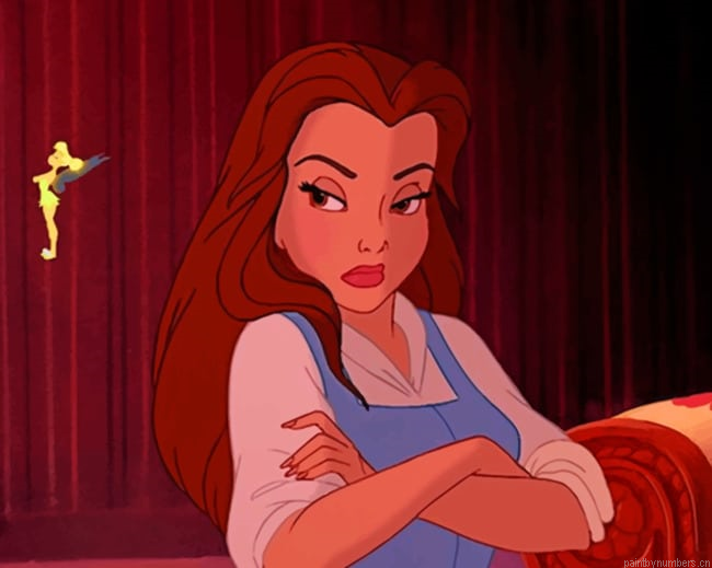 Belle Beauty And The Beast Animation Painting By Numberss.png