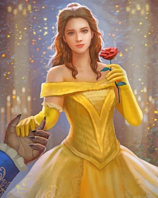 Belle From The Beauty And The Beast Animations Painting By Numbers.png