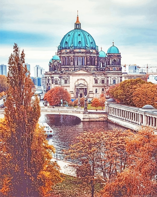 Berlin Cathedral Church Buildings Painting By Numberss.png