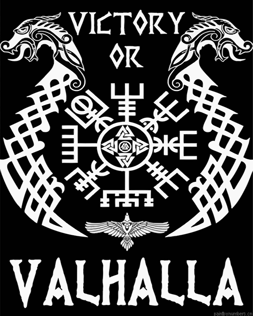 Berserker Viking Symbol Painting By Numbers.png