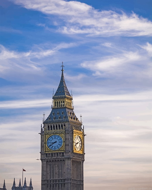 Big Ben Clock Tower London Painting By Numberss.png