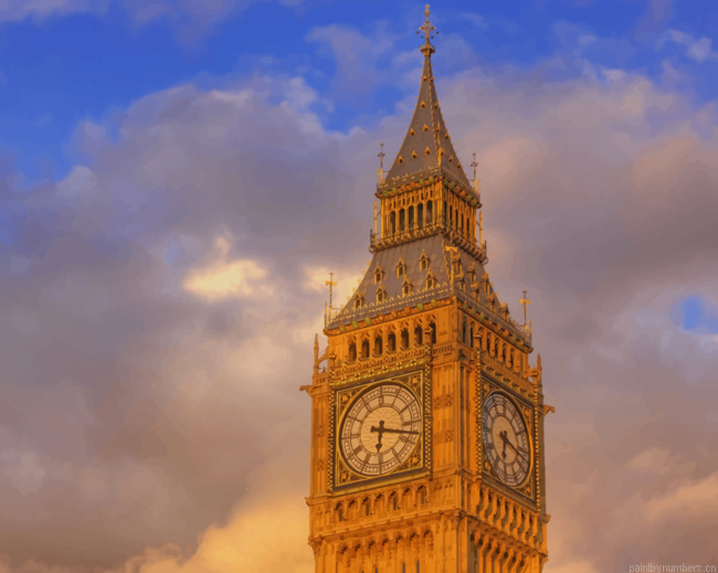 Big Ben England Towers Painting By Numberss.png