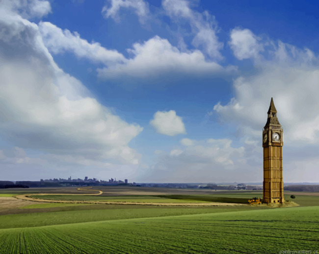 Big Ben In Nature Towers Painting By Numberss.png