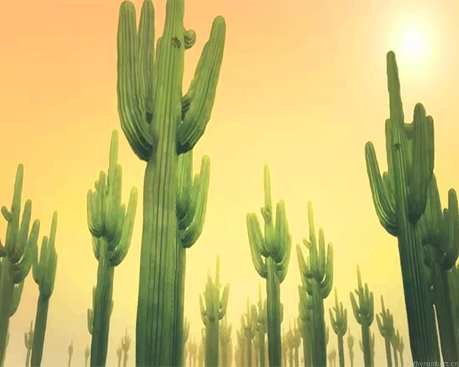 Big Cactus Plants Painting By Numberss.png