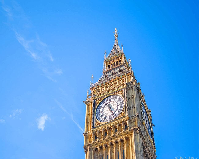 Big Clock Tower London England Painting By Numbers.png
