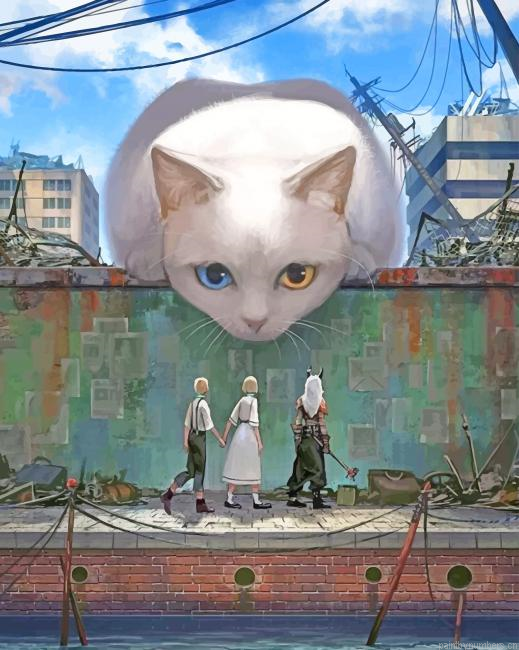 Big White Cat Painting By Numberss.png