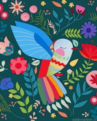Bird Folk Art Painting By Numbers.png