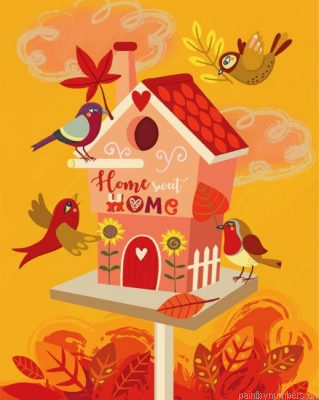 Bird House Illustration Painting By Numbers.png