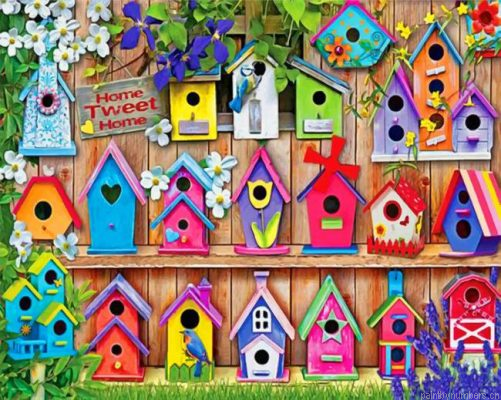 Bird Houses Painting By Numbers.png