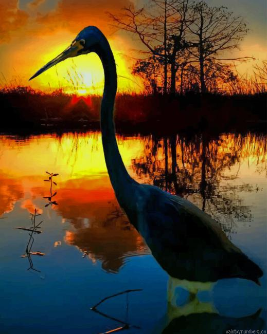 Bird In The Sunset Painting By Numberss.png