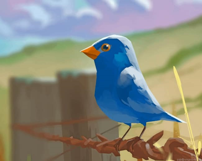 Bird On Wire Painting By Numberss.png