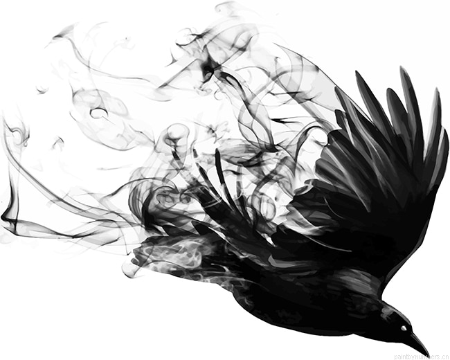 Bird Smoke Painting By Numberss.png