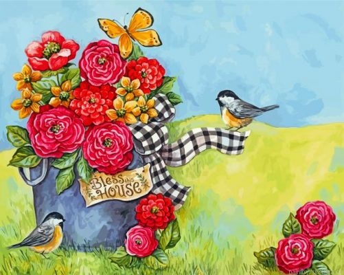Birds And Flower Painting By Numbers.png