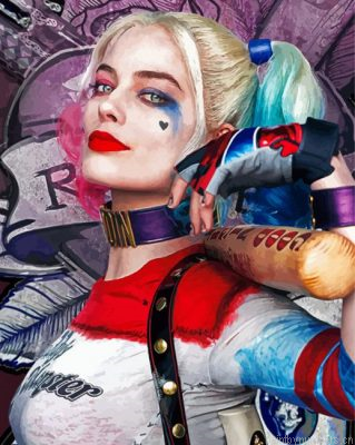 Birds Of Prey Harley Quinn Painting By Numbers.png