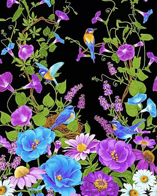 Birds And Flowers Painting By Numberss.png