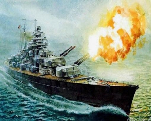 Bismarck On Sea Painting By Numbers.png