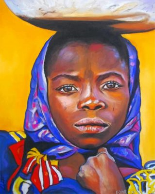 Black African Girl Painting By Numbers.png