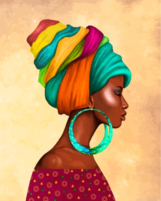 Black African Woman Painting By Numbers.png