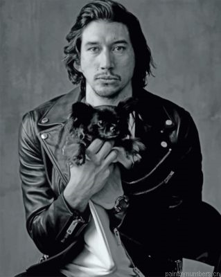 Black And White Adam Driver Painting By Numbers.png