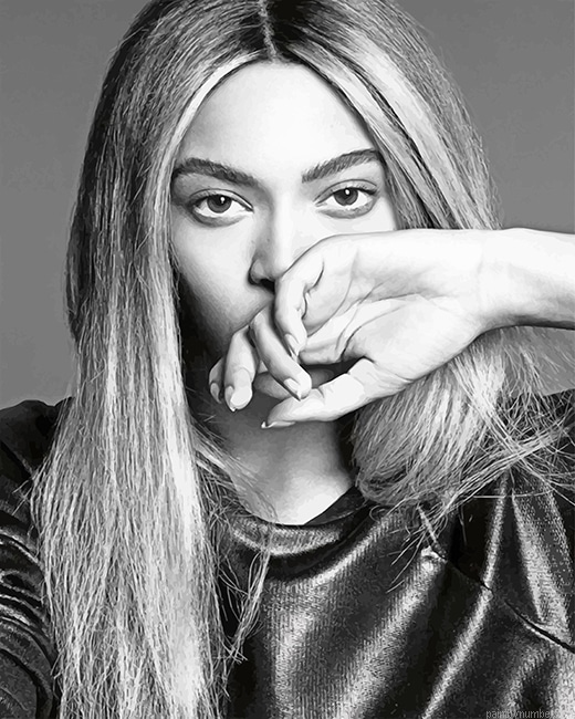 Black And White Beyonce Singers Painting By Numberss.png