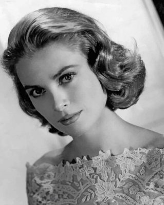 Black And White Grace Kelly Painting By Numbers.png