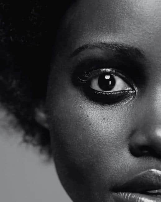 Black And White Lupita Nyong Actors Painting By Numberss.png