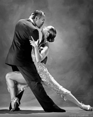 Black And White Salsa Dancers Painting By Numberss.png