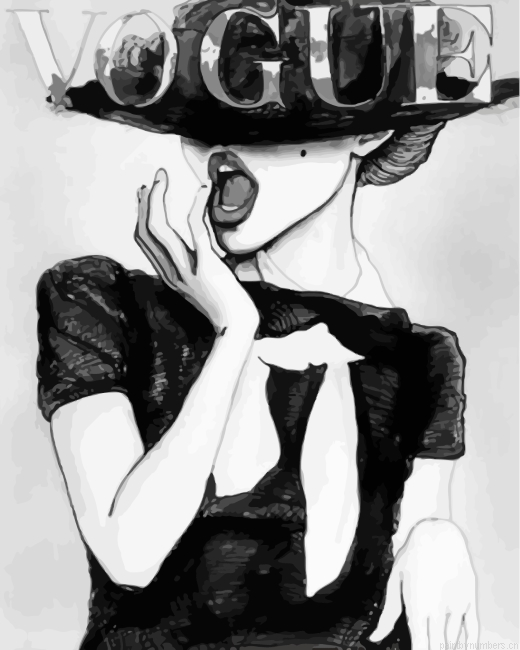 Black And White Vogue Painting By Numbers.png